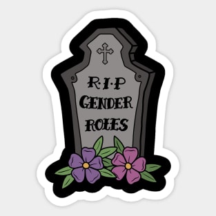 RIP Gender Roles Sticker